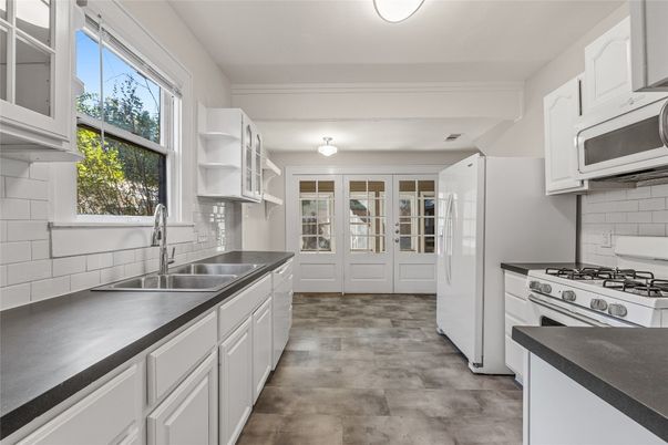 Interior, Kitchen, Wood Texture Flooring
