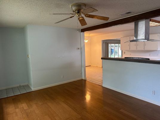 Empty room, Interior, Kitchen, Wood Texture Flooring