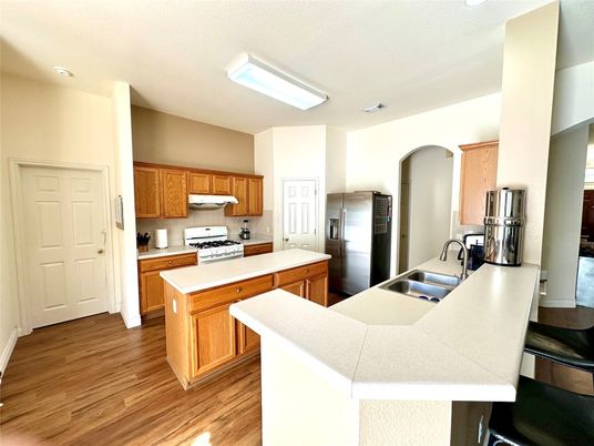Interior, Kitchen, Wood Texture Flooring
