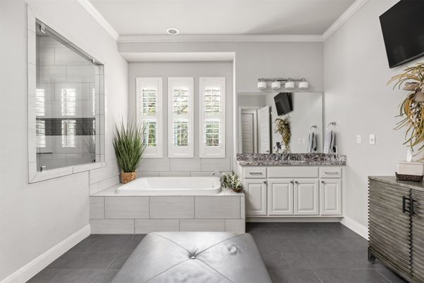 Bathroom, Interior, Recessed Lighting