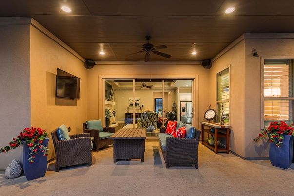 Interior, Living room, Recessed Lighting