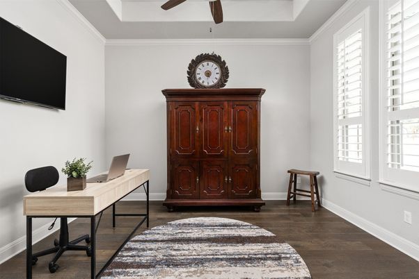 Home Office, Interior, Wood Texture Flooring