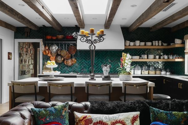 Interior, Recessed Lighting, Wooden Beams
