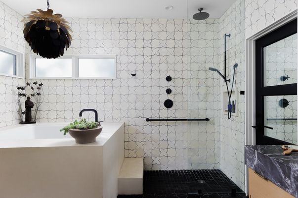 Bathroom, Glass Shower, Interior