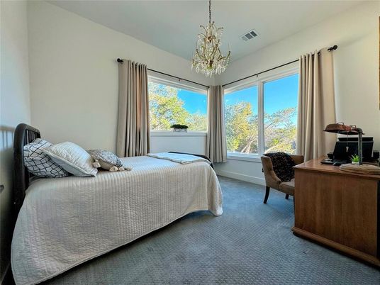 Bedroom, Chandelier, Home Office, Interior