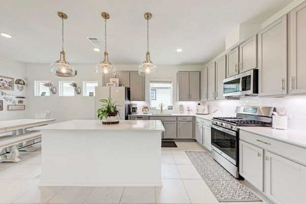 Interior, Kitchen, Pendant Lights, Recessed Lighting, Stainless Steel Appliances