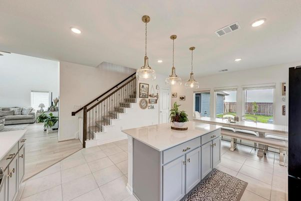 Dining room, Interior, Kitchen, Pendant Lights, Recessed Lighting