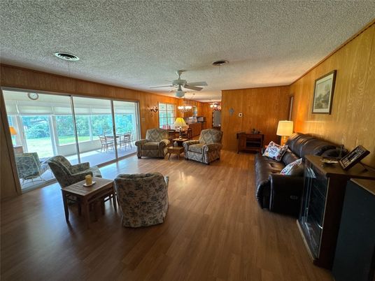 Interior, Living room, Wood Texture Flooring, Wooden Walls