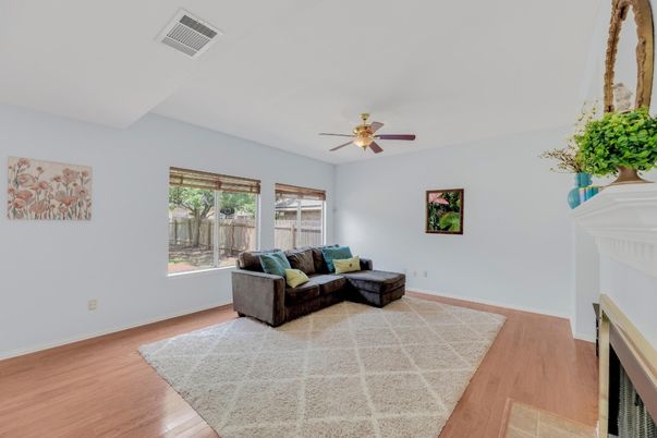 Fireplace, Interior, Wood Texture Flooring
