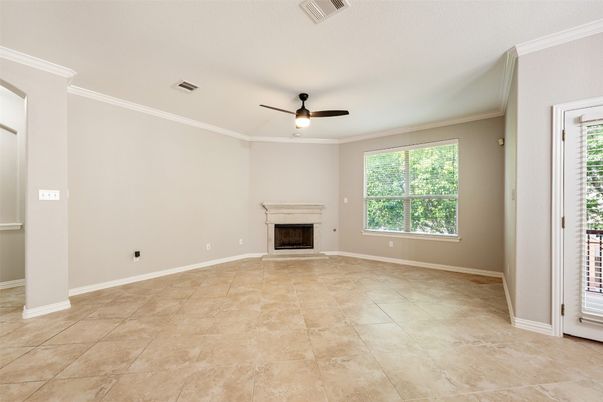Empty room, Fireplace, Interior