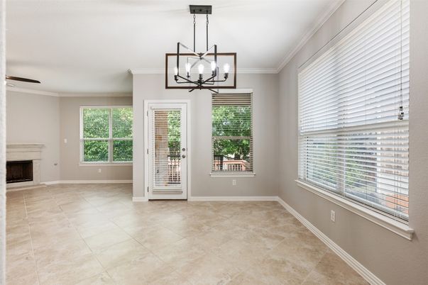 Empty room, Fireplace, Interior, Pendant Lights