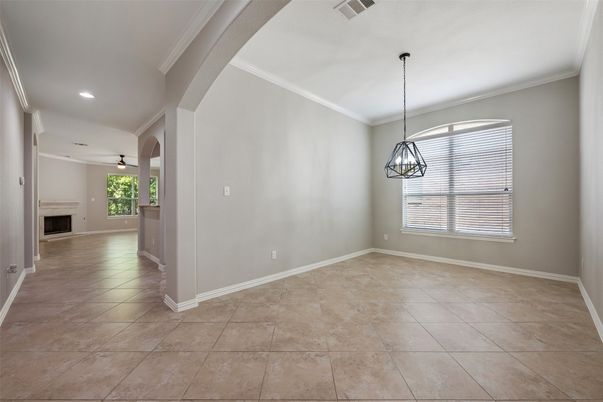 Empty room, Interior, Pendant Lights, Recessed Lighting
