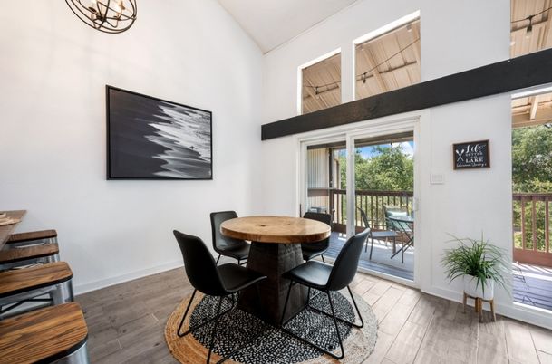 Dining room, Interior, Wood Texture Flooring