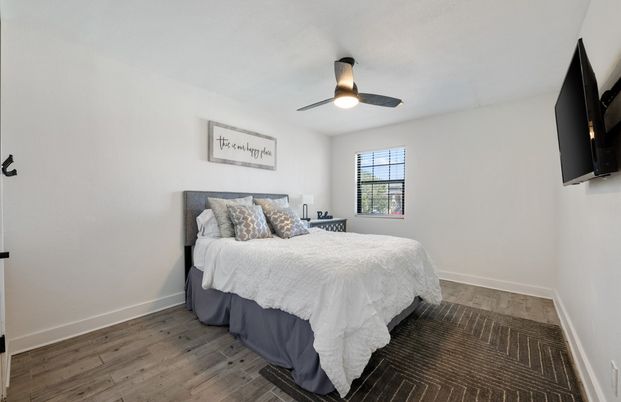 Bedroom, Interior, Wood Texture Flooring