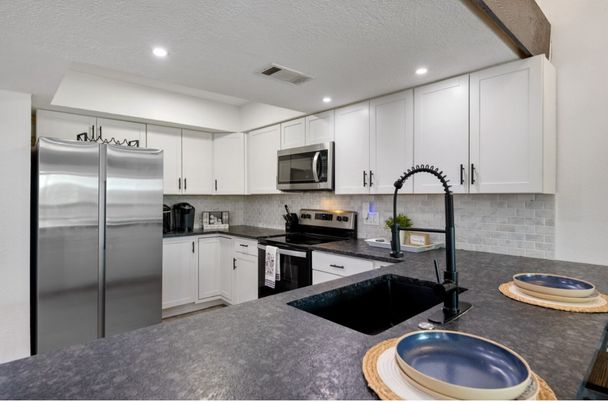 Interior, Kitchen, Recessed Lighting, Stainless Steel Appliances