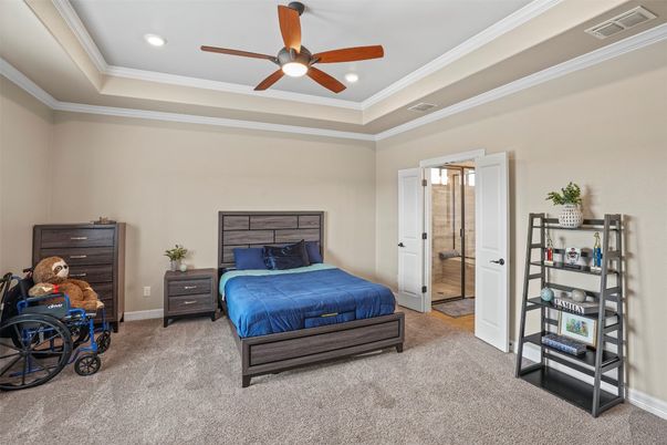 Bedroom, Interior, Recessed Lighting