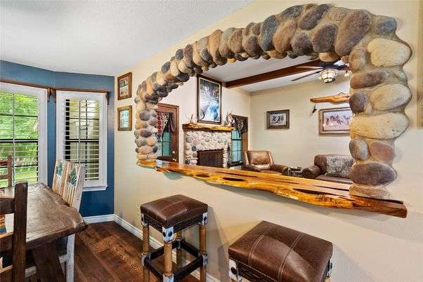 Fireplace, Interior, Wood Texture Flooring