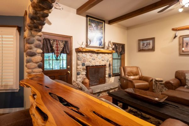 Fireplace, Interior, Living room, Wooden Beams