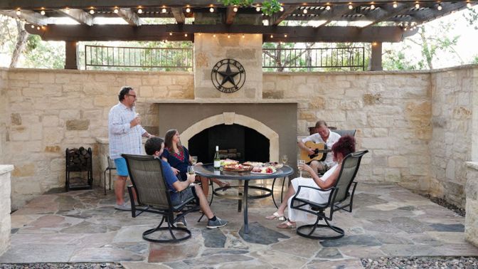 Exterior, Fireplace