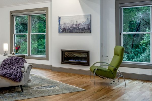 Fireplace, Interior, Wood Texture Flooring