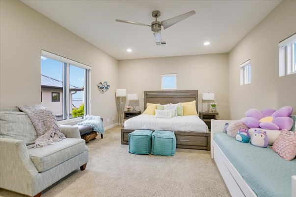 Bedroom, Interior, Recessed Lighting