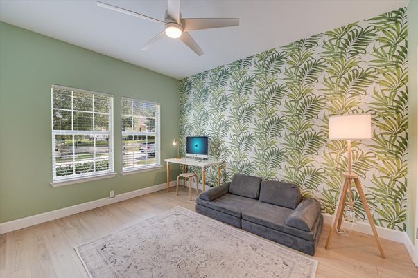 Home Office, Interior, Wood Texture Flooring