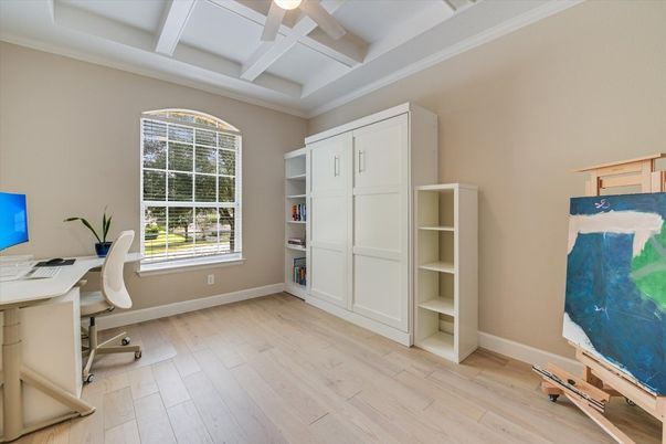 Home Office, Interior, Wood Texture Flooring