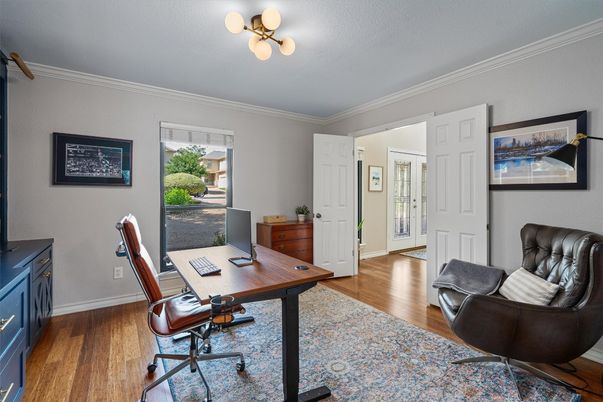 Home Office, Interior, Wood Texture Flooring