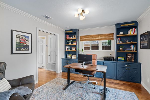 Home Office, Interior, Wood Texture Flooring