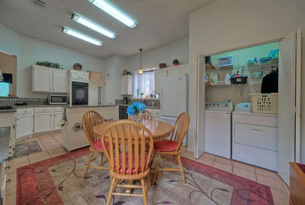 Dining room, Interior, Kitchen, Pendant Lights, Utility Closets, Washer