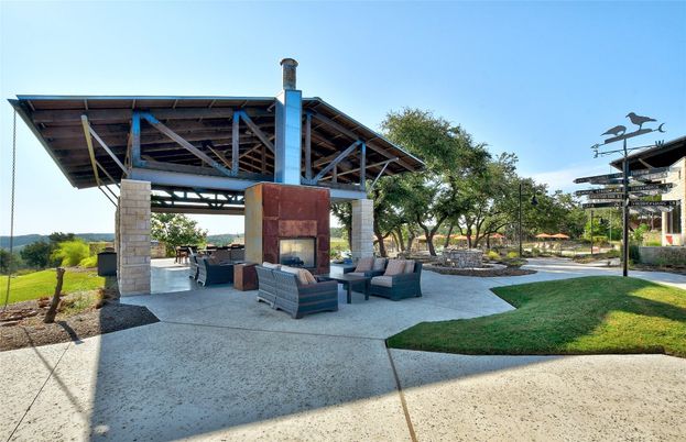 Backyard, Exterior, Fireplace