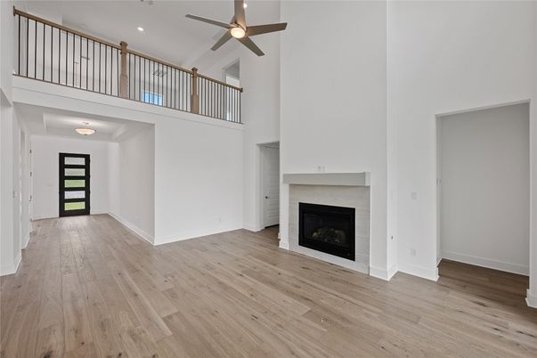 Fireplace, Interior, Wood Texture Flooring