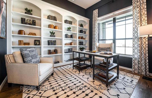 Home Office, Interior, Wood Texture Flooring