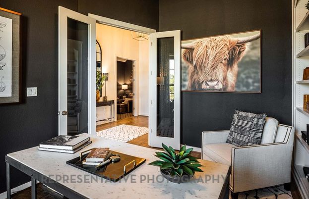 Home Office, Interior, Wood Texture Flooring