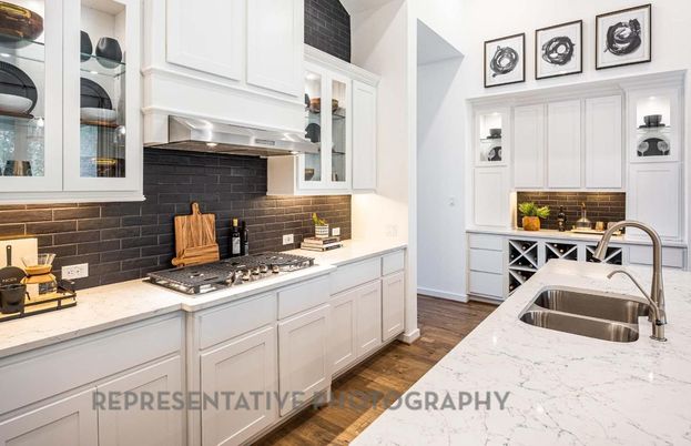 Interior, Kitchen, Wood Texture Flooring