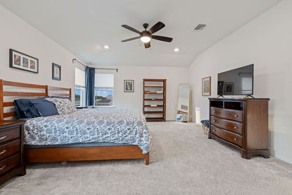 Bedroom, Interior, Recessed Lighting