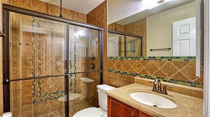 Bathroom, Glass Shower, Interior
