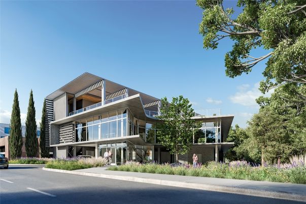 Exterior, Facade, Modern