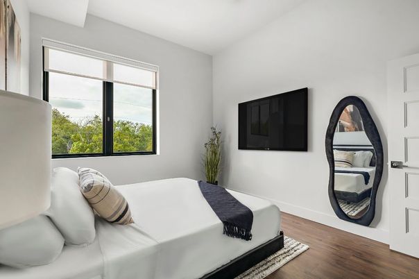 Bedroom, Interior, Wood Texture Flooring