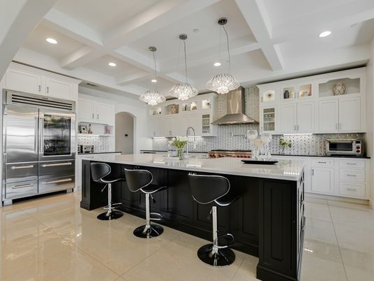 Interior, Kitchen, Pendant Lights, Recessed Lighting, Stainless Steel Appliances