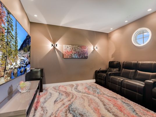 Home Theatre Room, Interior, Recessed Lighting, Theatre Room