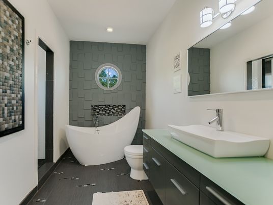 Bathroom, Free Standing Baths, Interior, Recessed Lighting
