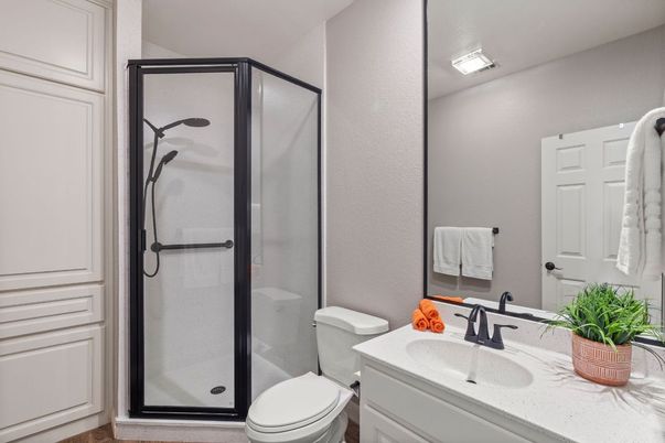 Bathroom, Glass Shower, Interior