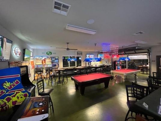 Billiard Table, Game Room, Interior, Pendant Lights, Recessed Lighting