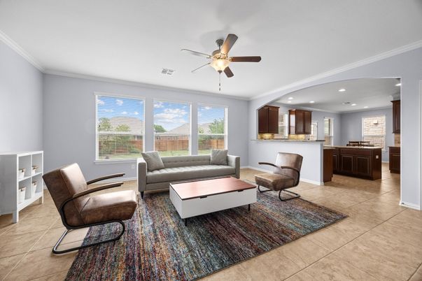 Interior, Kitchen, Living room, Recessed Lighting