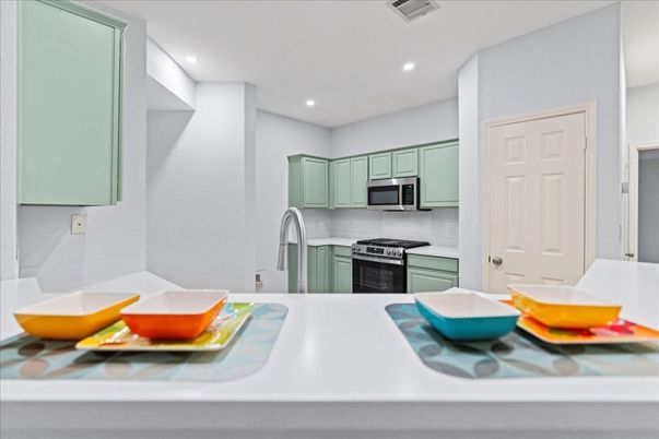 Interior, Kitchen, Recessed Lighting, Stainless Steel Appliances
