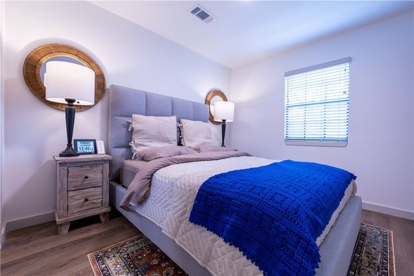 Bedroom, Interior, Wood Texture Flooring