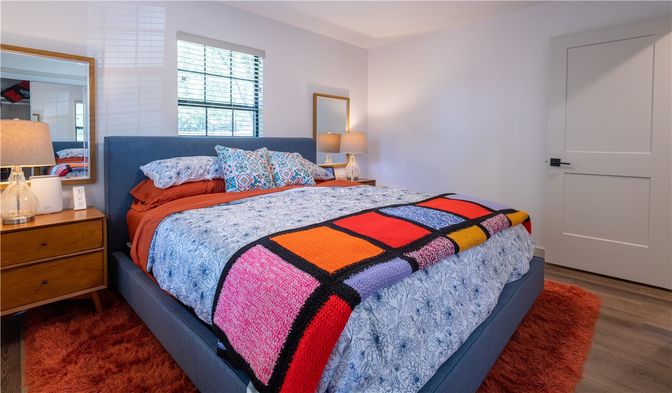 Bedroom, Interior, Wood Texture Flooring