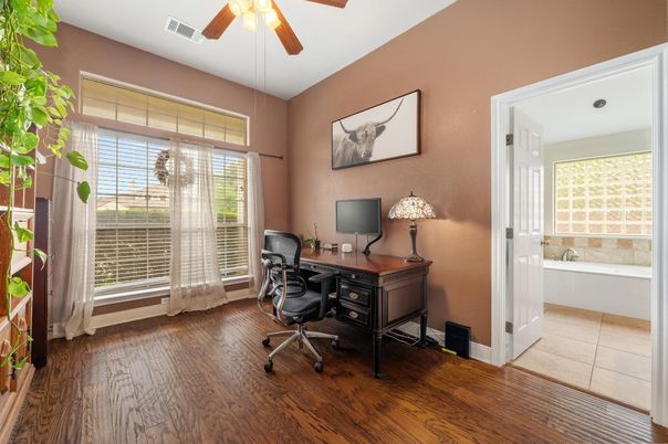 Home Office, Interior, Wood Texture Flooring