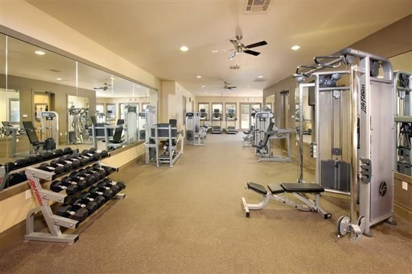 Fitness Equipment, Gym, Interior, Recessed Lighting